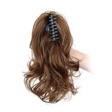 Extensiones de cola de caballo sintéticas de 12 pulgadas, cola de caballo corta y rizada, pinza de pelo negra, marrón y rubia para mujer XOFI - 2M30 - Ver 2