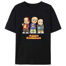 Unisex Red T-Shirt S_P Movie Promotion Adult Anime And Geek T-Shirt Printed T-Shirt Pure Cotton T-Shirt - 黑色 - 查看 2