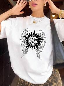 Dam-T-shirts - Vitt - Visa 3