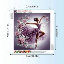 طقم رسم الماس 5D - موضوع الرقص، أشكال الماس غير متماثلة، فن تجريدي DIY، ديكور جداري بالكانفاس مع الملحقات - مشاهدة 2