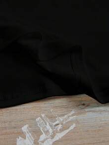 Camiseta de manga corta para niños con estampado de K-Pop, 120-170 cm, cuello redondo, recuerdo para fanáticos de K-Pop, transpirable y lavable a máquina - Negro 1 - Ver 4