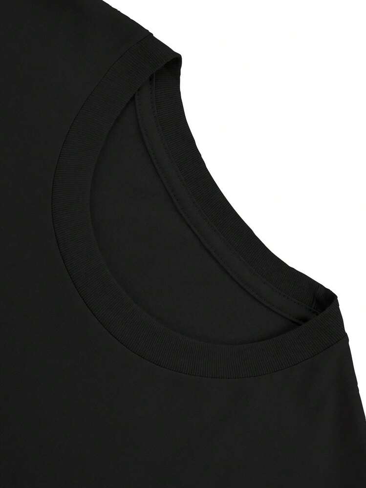 Plus Size Soft Fabric T-Shirt - Women's 100% Respiratory Therapist T-Shirt - "Every Breath Matters" Design, With Stethoscope And Fan Print, Black With Pink Lettering, Casual Short Sleeve Crew Neck T-Shirt, Regular Fit, Size H, Suitable For Healthcare And Respiratory Therapy Wear. | Crew Neck T-Shirt | Comfortable Fit, Breathable Therapeutic T-Shirt, Durable T-Shirt - 黑色 - 查看 4