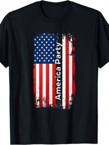 Vintage T-Shirt With American And Mexican Flags, Mexican American Roots, Unisex T-Shirt - Negro 7 - View 1