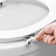 Bộ 2 dụng cụ nâng nắp bồn cầu bằng nhựa bền chắc, hợp vệ sinh, bề mặt bóng loáng: Dễ dàng lắp đặt bằng keo tự dính, có thể tái sử dụng - Phụ kiện thiết yếu cho gia đình. - nhiều màu - Xem 7