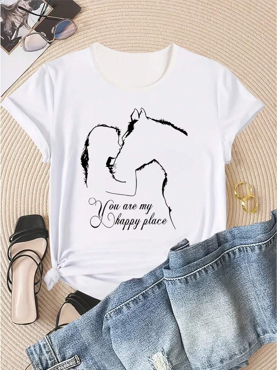 Women T-Shirts - Putih - View 1