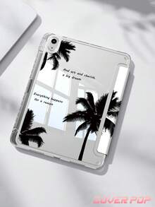 Ốp lưng máy tính bảng họa tiết cây dừa tương thích với iPad Air 8 (M4) 2026 (11/13 inch), Air 11 inch M3 2025 / M2 2024, Air thế hệ thứ 5 2022, (A16) 11 inch thế hệ thứ 11 2025, tương thích với Samsung Galaxy Tab, Kindle Paperwhite thế hệ thứ 12 2024, mặt lưng trong suốt, ốp bảo vệ họa tiết thời trang, chức năng tự động tắt/mở màn hình, bảo vệ bằng túi khí, thích hợp làm quà tặng và sử dụng trong văn phòng. - Nhiều màu - Xem 4