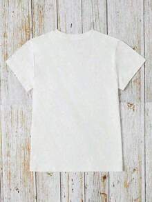 Camiseta Casual 1 pieza para mujer, estilo retro de los 80, de corte holgado, con estampado de pato coqueta, lazo y flores, de algodón suave, manga corta, estilo casual urbano para mujer, 180g - Camisetas de verano de manga corta con estampado gráfico para mujer, bonitas camisetas casuales de playa, conjunto dulce para el Día de la Madre, camisetas gráficas, camisetas gráficas occidentales, ropa para hombre, camisas para hombre, camisetas gráficas, ropa de mujer, tops de verano, ropa de verano, camisetas gráficas, 100% algodón, duradera. - Blanco - Ver 3