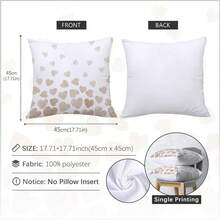 MEMNUN 6pcs Milk Tea Watercolor Gradient Bow Tie Illustration "Home Sweet Home & Love Lives Here" Inspirational Quotes Printed Pillow Case Covers, Made Of Polyester Fabric, Single-Sided Printing, Suitable For Home Decor, Living Room Sofa Cushions, Gifts, Available In 17.7*17.7in(45*45cm)/19.69*19.69in(50*50cm)/15.75*15.75in(40*40cm) - Multicolor - View 2