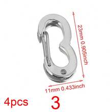 4 chiếc khóa xoay bằng thép không gỉ 304 mạ vàng 18K, khóa lò xo nhiều hình dạng khác nhau dùng để tự làm trang sức. - khóa - Xem 22