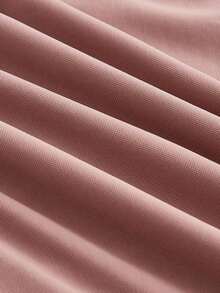 Vestido ajustado de hombros descubiertos fruncido lateral - Rosa vieja - Ver 5