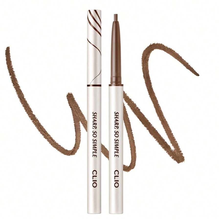 Clio Sharp So Simple Waterproof Eyeliner - 2mm Ultra-Fine Precision Tip, Smudge-Proof & Long-Lasting Formula, Easily Create Cat Eye & Inner Eyeliner - 03 Dark Brown - View 1