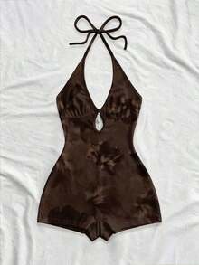 Nuevo mono mini con tirantes de punto multicolor a rayas, sin espalda, adecuado para otoño/invierno, Halloween, Año Nuevo, carnaval, fiesta, cita, té de la tarde, playa, como capa o prenda exterior - Multicolor 11 - Ver 3
