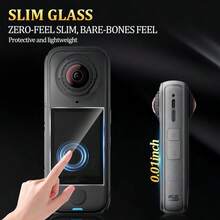 3片装 X4 Air 屏幕保护膜，9H 硬度全覆盖钢化玻璃屏幕保护膜，兼容 Insta360 X4 Air 运动相机配件，超清晰，防指纹，易于安装，无气泡。 - 查看 5