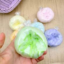 彩虹渐变脆皮球、哈密瓜黑巧克力脆皮球、哈密瓜草莓脆皮球，手工捏捏乐玩具，慢回弹蜡球，减压玩具，适合学生和上班族，生日和毕业礼物佳选，缓解焦虑放松玩具，成人办公桌装饰软萌玩具 - 彩色 - 查看 14