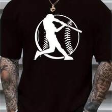 Camiseta impresa para hombres y mujeres - Negro - Ver 1