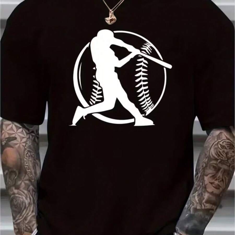 Camiseta impresa para hombres y mujeres - Negro - Ver 1