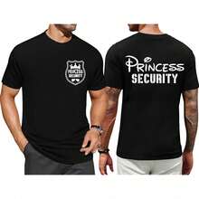 Camiseta de la Brigada de  de Princesas para Hombre, Camiseta del Reino Mágico, para Fiesta de Cumpleaños de Papá, Viajes Familiares, Camiseta con Estampado de Verano FQTL - Blanco - Ver 7