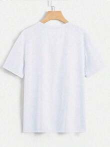 Conjunto para el Día de la Madre, Tops Cortos, Camiseta de Fútbol para Mujer, Camiseta de Béisbol, Tops de Verano para Mujer, Moda Coreana, Tops Vintage para Mujer, Sunshine And Smile, 100% Algodón, Camiseta Casual de Manga Corta con Cuello Redondo para Mujer, Estampado de Bikini Blanco, Camiseta de Algodón Transpirable, Combina con Todo, Top con la Bandera Americana para el Día de los Caídos, Tops Bonitos para Mujer, Ofertas de , Vestidos Casuales de Fiesta, Vestidos Suaves para Mujer de Verano - Blanco - Ver 3