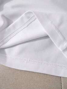 Camiseta de manga corta con estampado de ojo para mujer, blusas con gráficos para mujeres - Blanco - Ver 5