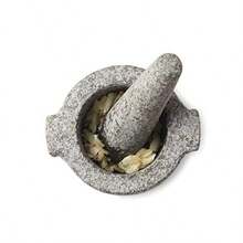 Mortar And Pestle With Flange, Granite - Mortar and Pestle With Flange Granite - View 6