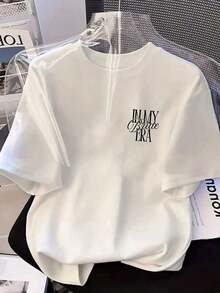 The Era Of The Everyday Casual Girlfriend For Women Has Arrived/I've Officially Entered Girlfriend Mode/I'm Now The Girlfriend Legend. Short-Sleeved Crew Neck Sweatshirt For Spring, Autumn, And Winter, Suitable For Valentine's Day/Back To School, Summer White Color. - 白色 - 查看 8