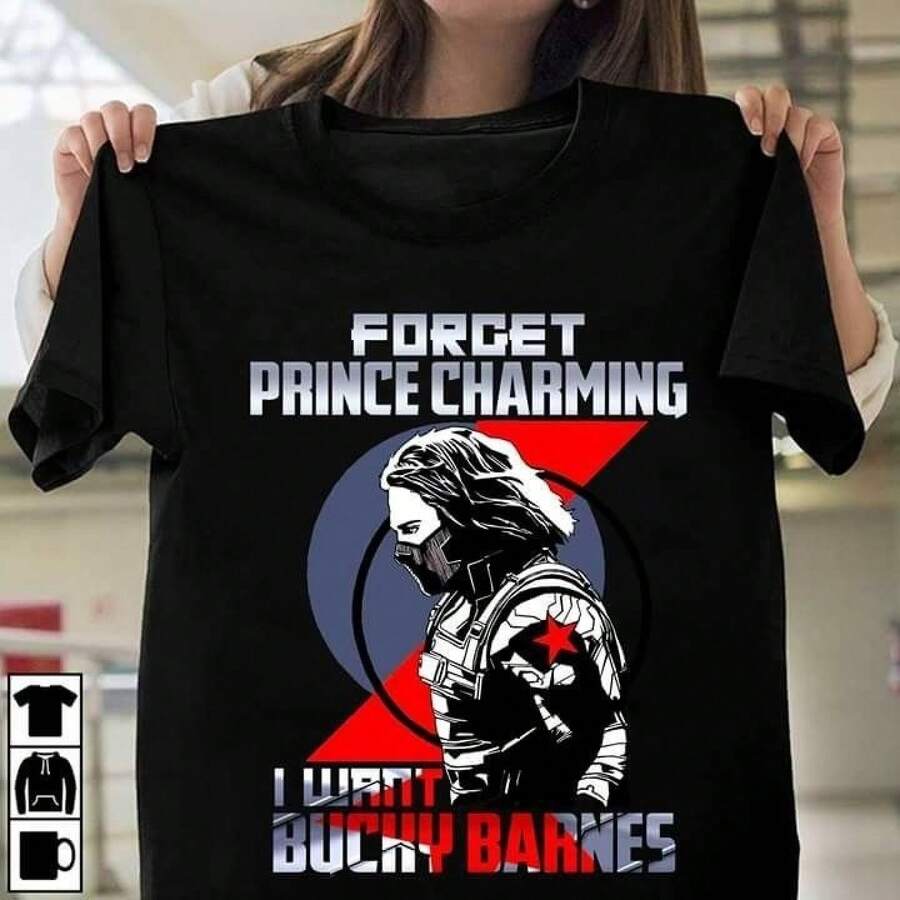 T-shirt unisexe Bucky Barnes - Le Soldat de l'Hiver, cadeau pour les fans, tailles S à 5XL - Noir - Voir 1