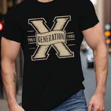 Printed T-Shirt For Men And Women - Black - View 1