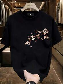 Unisex 100% Cotton Crew Neck T-Shirt - Soft And Breathable Fabric, Simple And Casual Design, Suitable For Daily Wear And Gardening Activities, An Excellent Gift For Birthdays/Christmas/Halloween/Thanksgiving. - 黑色 - 查看 7