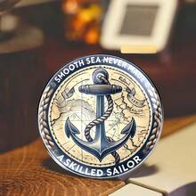 2D Flat Calm Seas Do Not Make Skilled Sailors - Metal Alloy Brooch Pin Badge Accessory, Suitable For Clothing, Hats, Backpacks - Fashionable Accessory Suitable For Friends, Classmates And Colleagues - Interesting And Thoughtful Gift Idea For Any Occasion - A - View 6
