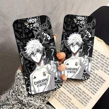 Fundas para móvil con diseño de chico de pelo blanco estilo anime del . Compatibles con , Apple, VIVO, OPPO, , Transsion, ,  y Honor. Fabricadas en silicona TPU, ofrecen protección contra golpes y caídas. - Negro - Ver 5