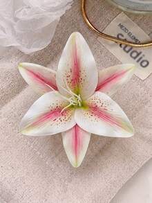 1/3pcs Lily Flower Hair Clips, Artificial Hawaiian Flower Hair Clips Suitable For Students, Women, Summer Beach, Party, Wedding, Holiday Gift,Hair Claws,Clips For Hair - Multicolor - View 3