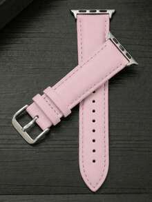 1件裝經典粉色智慧手錶錶帶，相容 38mm 40mm 41mm 42mm 44mm 45mm 46mm 49mm，優雅商務簡約風替換錶帶，相容 Series Ultra 11 10 9 8 7 SE3 6 5 4 3 2 1，時尚智慧手錶配件 - 粉色 - 查看 2
