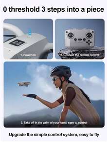 360° Stunt Flip Remote Control Foam Airplane Model With Altitude Hold, LED Lights, USB Rechargeable - Perfect Gift For Boys On Birthday, Christmas, Halloween - Multicolor - View 5