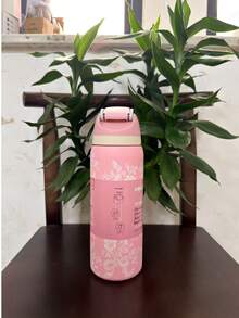 New O-WALA Outdoor Straight Stainless Steel Vacuum Flask, Multiple Colors Available, Press Button Handheld Design, Minimalist Fashionable And Efficient, Suitable For Students And Car Use - Multicolor 32oz - View 14