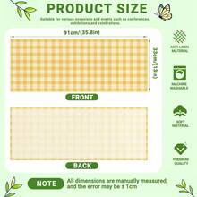 1pc Table Runner, Bohemian Minimalist Pink Plaid Pattern, Polyester Rectangular Table Runner, Single-Sided Print, Suitable For Home Kitchen Dining Room Indoor And Outdoor Decoration, Perfect For Holiday Gatherings And Celebrations - Multicolor - View 12