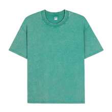 Estilo Y2K, estilo de moda, lo más nuevo de 2026, estilo lindo, estilo casual. 1 pieza de camiseta holgada de talla grande para mujer, 100% algodón, con diseño estampado de café helado "On The Rocks", perfecta para visitas a cafeterías, desplazamientos matutinos y uso diario para amantes del café, mostrando la actitud casual de la cultura del café estadounidense, 180g (S-XXXL). - Verde-2 - Ver 3