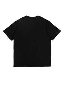 Japanisches Anime-T-Shirt aus reiner Baumwolle, Sommer, für Männer und Frauen, Anime-Enthusiasten, Mode, Sport, Retro-Streetwear-T-Shirt - Schwarz - Übersicht 2