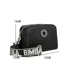 New Spanish Women's Handbag Manufacturer Foreign Trade Bimba Letter Print Simple Nylon Shoulder Crossbody Bag For Women Lola - Tím - Xem 6