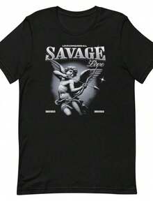 Camisetas Premium Casuales Unisex Lindas SD Padres Día De Los Muertos 2025. Camiseta de algodón negra de manga corta para mujer, corte regular, cuello redondo con ligera elasticidad. - Negro 7 - Ver 6