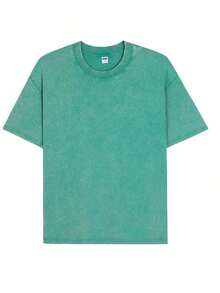 Letter Print T-Shirts For Women, Oversized Graphic Tees For Women And Teens, Y2k Short Sleeve Floral Print Graphic Tees, Aesthetic Summer T-Shirts, Cute And Preppy Women's Clothing For Vacation, Days Off, Everyday Casual Fashion And Versatility. - 薄荷綠 - 查看 3