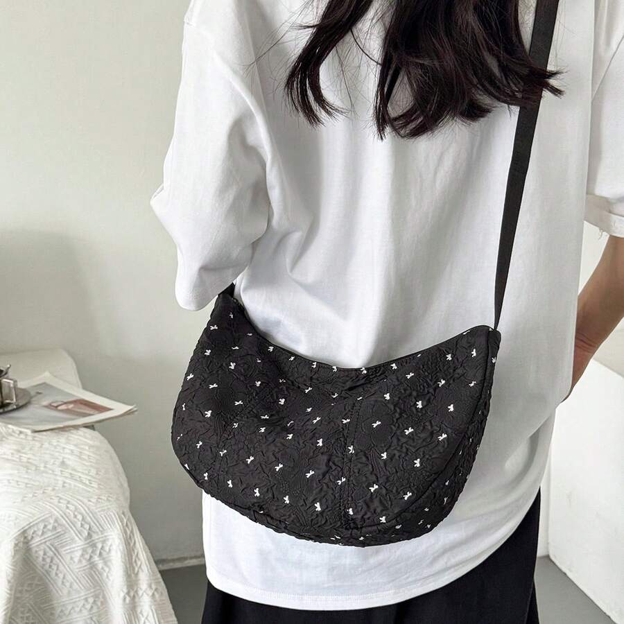 LECEY Túi đeo chéo thể thao unisex, mẫu túi đeo chéo hình bánh bao mùa xuân 2026 mới. - Nhiều màu - Xem 1