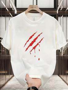 Nueva camiseta de manga corta para mujer de 180 g,% algodón - Camiseta casual versátil con estampado de verano para hombre - Camiseta con estampado de verano para parejas - Unisex - Regalo para vacaciones - Blanco - Ver 11