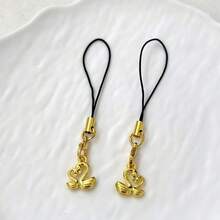 1/2 chiếc dây đeo điện thoại hình thiên nga vàng, quà tặng đôi, đa năng cho điện thoại thông minh, máy ảnh CCD, giá đỡ thẻ, móc khóa, mặt dây chuyền USB, phụ kiện thiết kế độc đáo. - Vàng - Xem 10