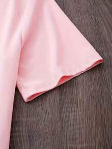 Women's 100% Cotton T-Shirt With A Soft And Comfortable Texture, Round Neck And Short Sleeves, Ideal For Any Occasion, With A Heart Print. - 羅莎 - 查看 3