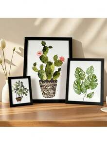 1pc Thin Frame, Photo Frame Easel Decor, Minimalist Wooden DIY Photo Frame, Hanging Wooden Frame, Wall Art Poster Frame, Vertical Rectangle Photo Frame, Suitable For Home, Office, Living Room, Art Decor, Birthday Party Photo Display - Multiple Styles - View 6