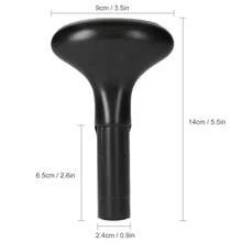 Techigher 2Pcs Kayak Canoe T Paddle Handle, T-Curved Ergo PVC Grip For SUP, Replacement Handle For Paddle, Convert Kayak Paddle Into Single Oar - Black - View 3