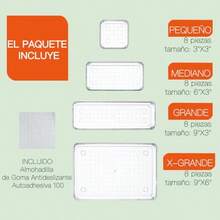 Juego de 25 Organizadores de Cajones de Plástico Transparente en 4 Tamaños Versátiles - Ideal para Tocador de Baño, Maquillaje, Dormitorio, Gadgets de Cocina, Oficina 25 piezas - 25 piezas - Ver 7