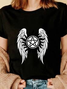 Women T-Shirts - 黑色 - 查看 3