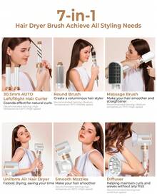 UKLISS Upgraded 5-In-1 Multifunctional Hair Styling Set: Hair Dryer, Automatic Curling Iron, Straightener & Curler. Perfect For Home, Gifting, Holidays, Travel, Hair Care, Cosmetics, And Nail Care. - US A Type Plug(110-127V) - View 6