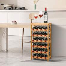 Casier à vin et casier à verres à vin - Noir - Voir 9
